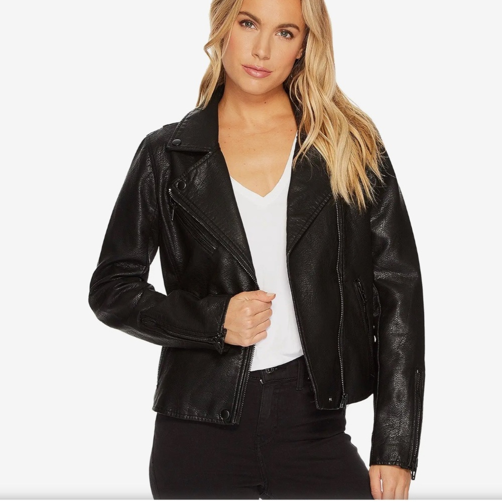 EUC Blank NYC Faux Leather Moto Jacket | Edgy Biker Jacket